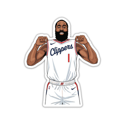 JAMES HARDEN - CLIPPER PRIDE FLEX STICKER