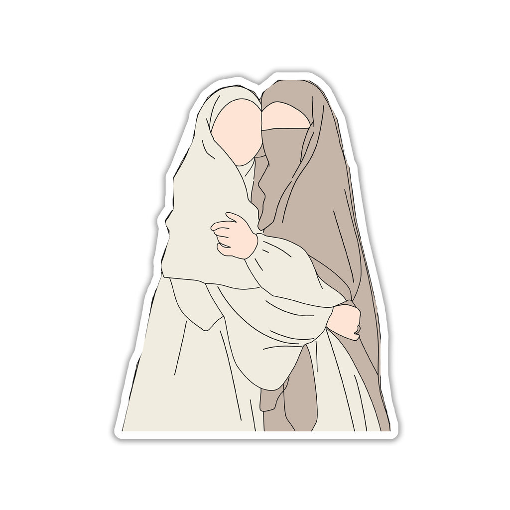 MUSLIM GIRL STICKER - HIJAB STICKER - 1
