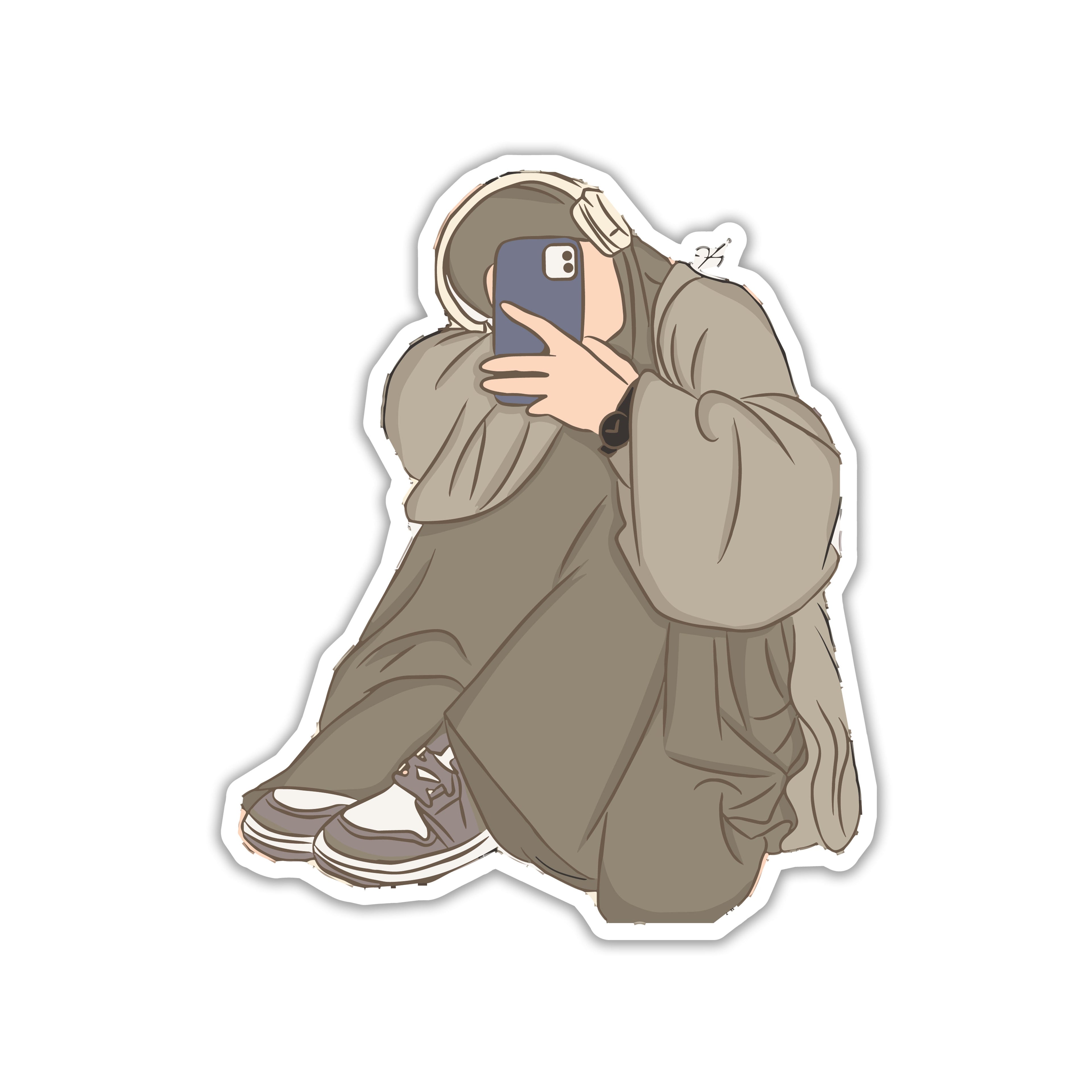 MUSLIM GIRL STICKER - HIJAB STICKER - 3