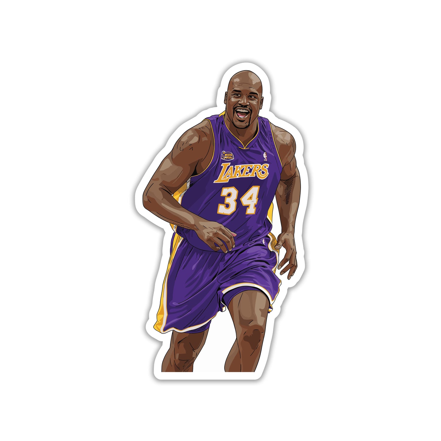 SHAQUILLE O'NEAL - LAKERS GIANT RUN STICKER