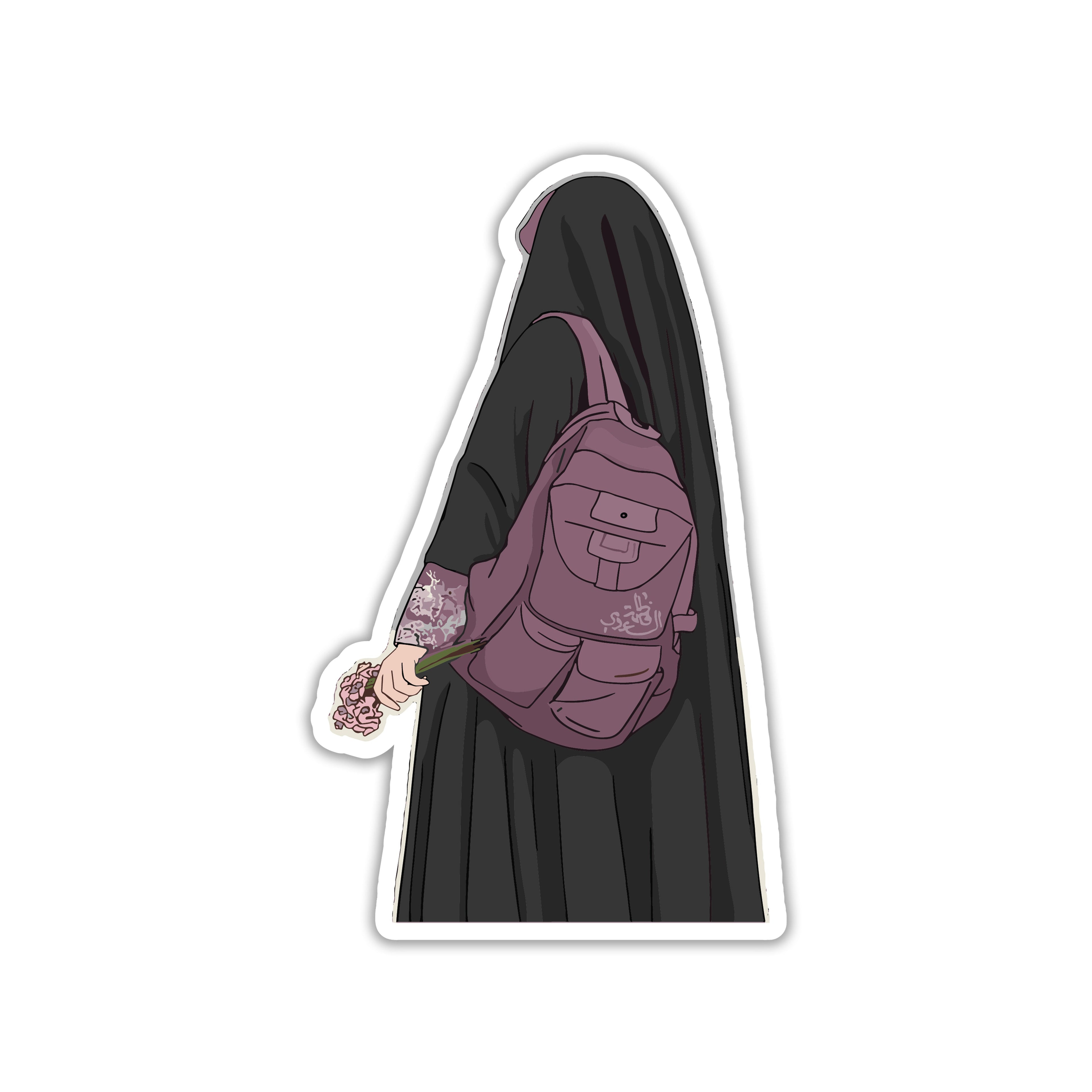 MUSLIM GIRL STICKER - HIJAB STICKER - 9