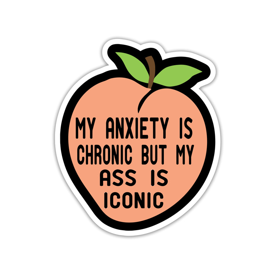 ANXIETY KA PEACH, PECHE ICONIC HAI STICKER