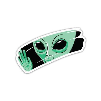 ALIEN PEACE STICKER