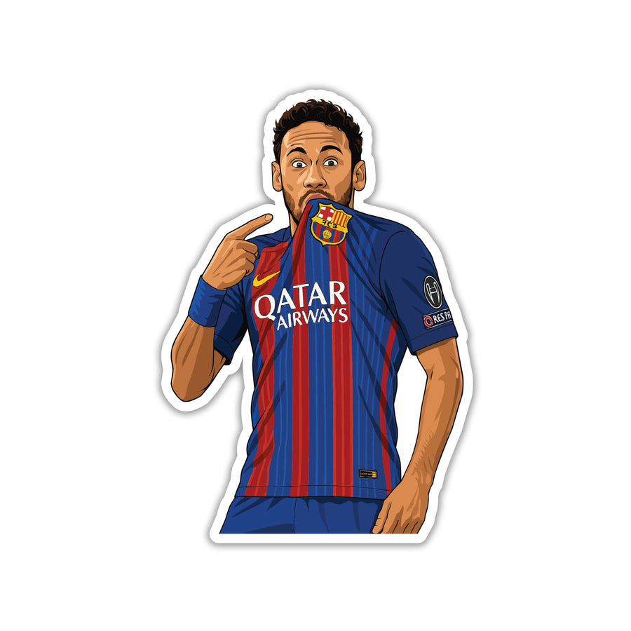 BARCA BADGE KISS – NEYMAR JR STICKER