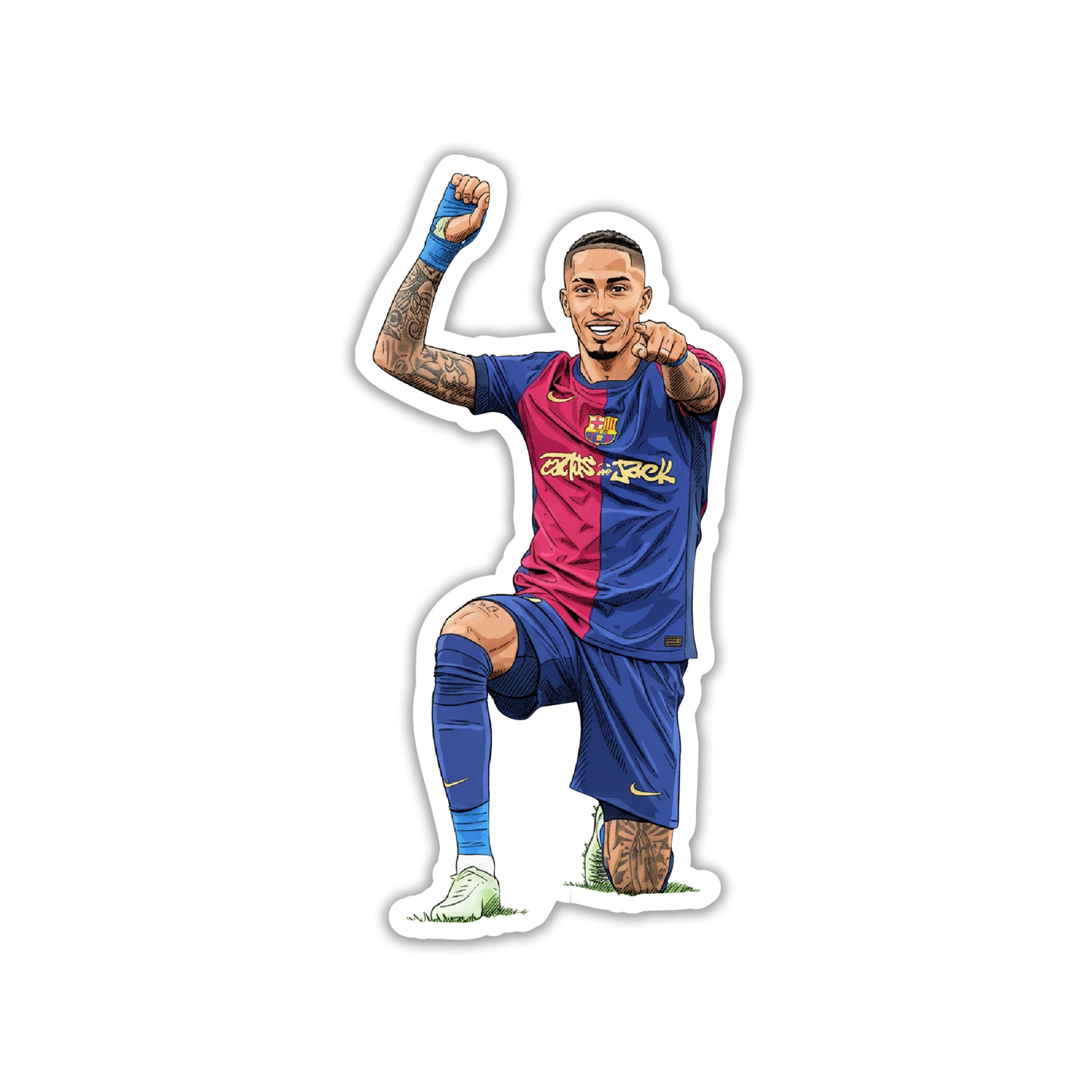 SAMBA IN CATALONIA - RAPHINHA STICKER
