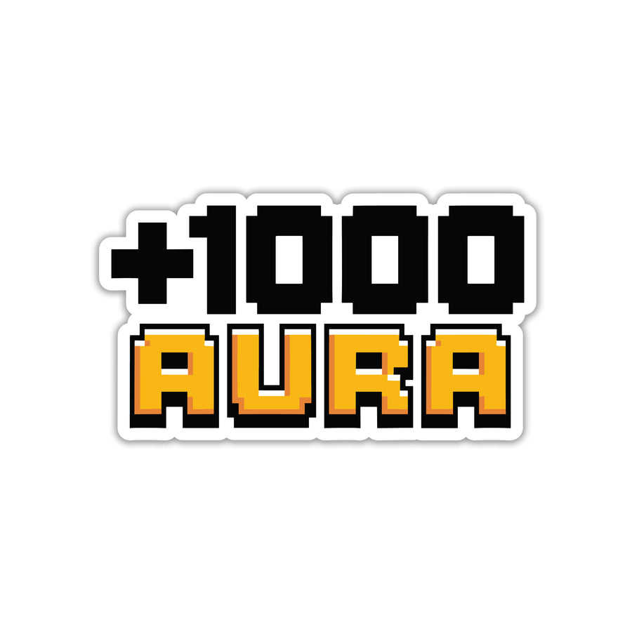 100% DONE & PIXELATED STICKER
