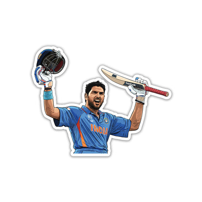 YUVRAJ SINGH - PUNJAB POWER SCREAM STICKER