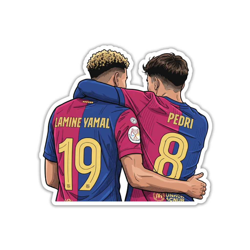 PEDRI & LAMINE YAMAL - BLAUGRANA WONDERKIDS STICKER