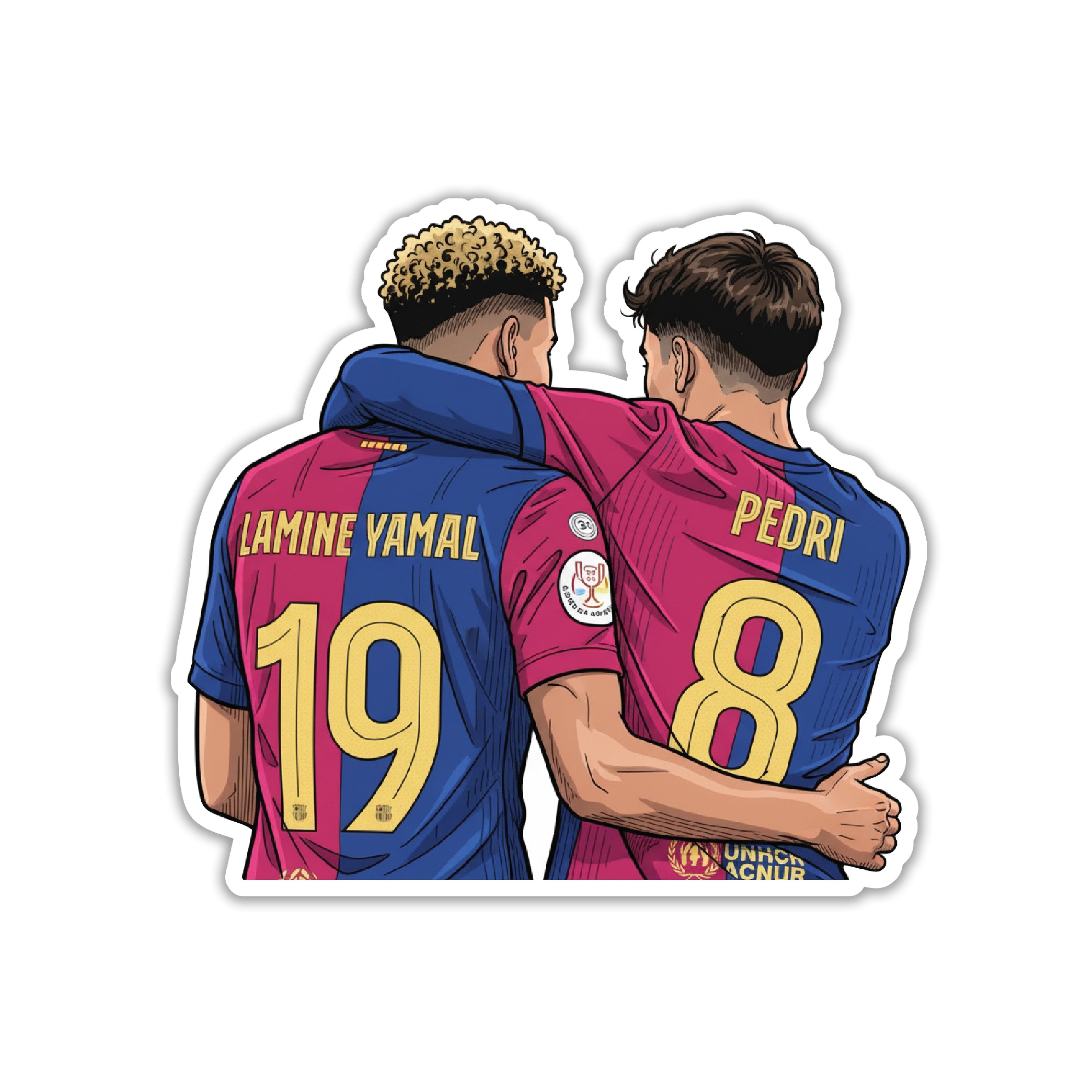 PEDRI & LAMINE YAMAL - BLAUGRANA WONDERKIDS STICKER