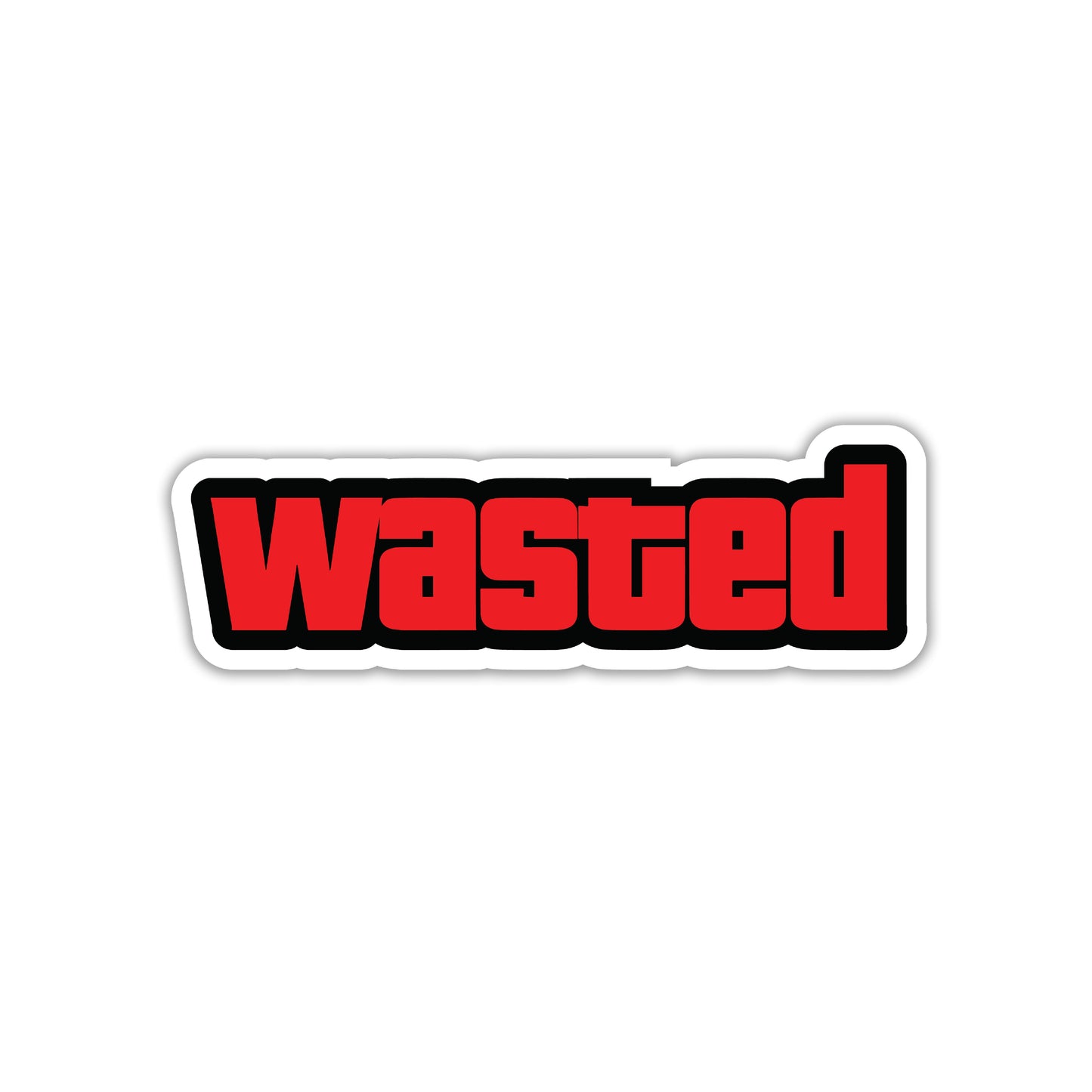 CONGRATULATIONS, YOU'RE WASTED STICKER