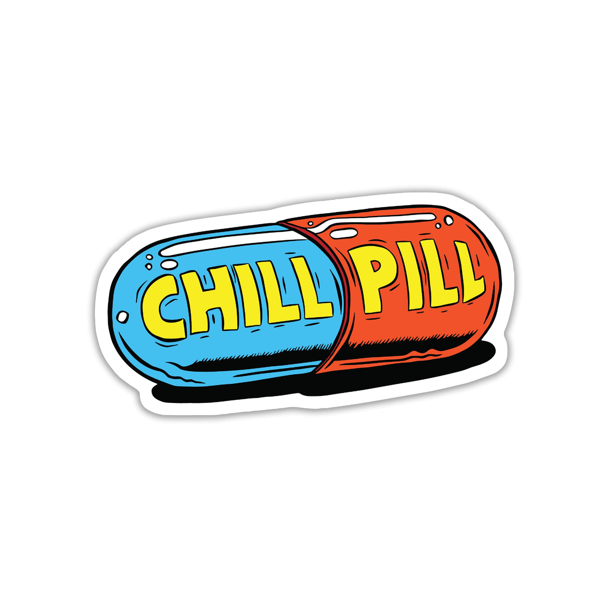 CHILL PILL LO, BAKLOL MAT BANO STICKER