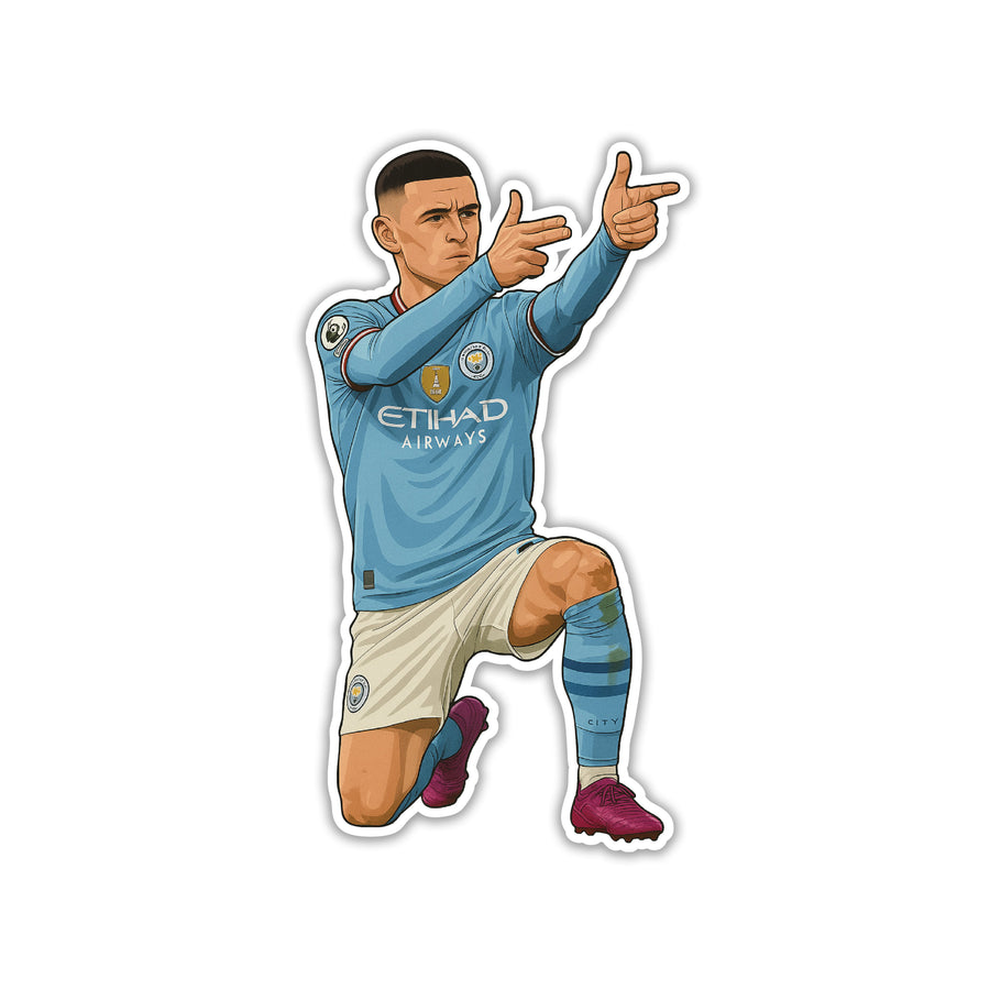 ETIHAD KNEE CELEBRATION – PHIL FODEN STICKER