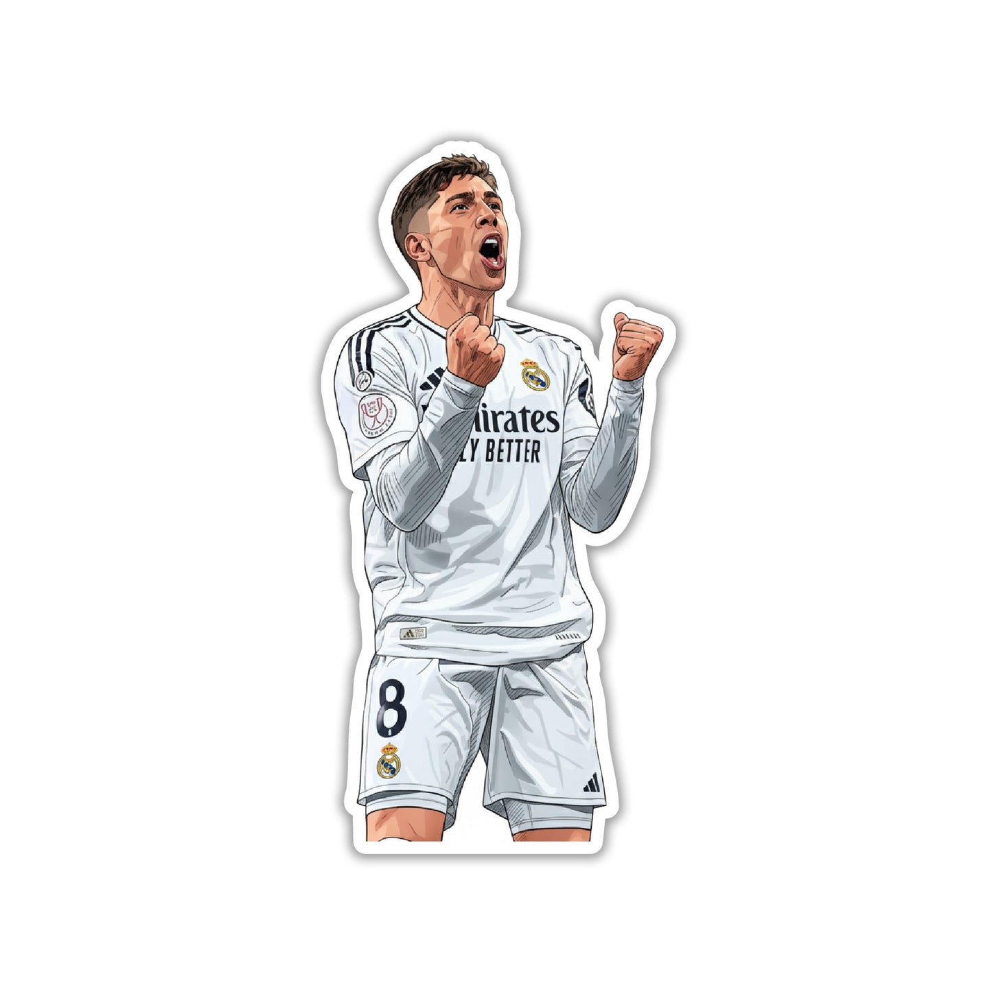 FEDERICO VALVERDE - MADRID POWER RUNNER STICKER