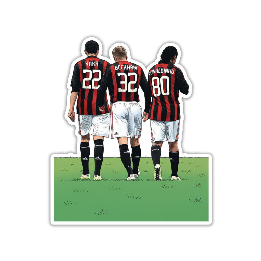 KAKA - BECKHAM - RONALDINHO - MILAN GALACTICOS STICKER