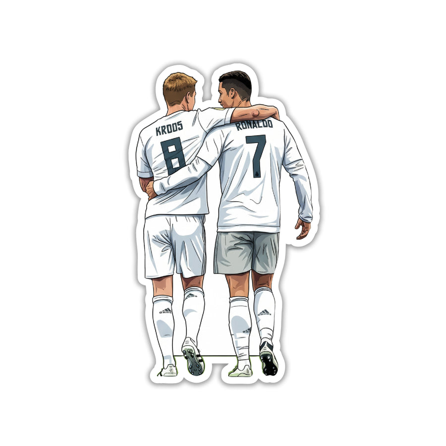 KROOS & RONALDO - LOS BLANCOS BROTHERS STICKER