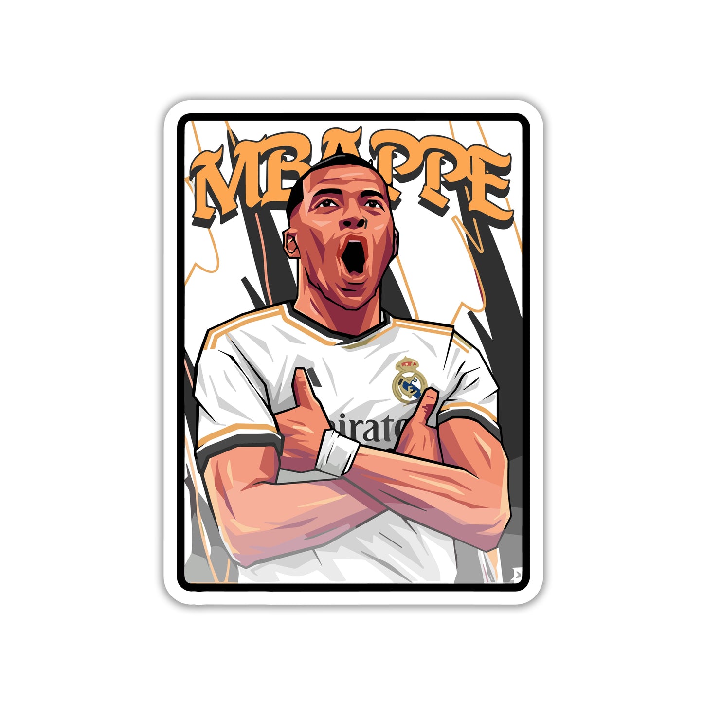 KYLIAN MBAPPE - MADRID TURBO STICKER