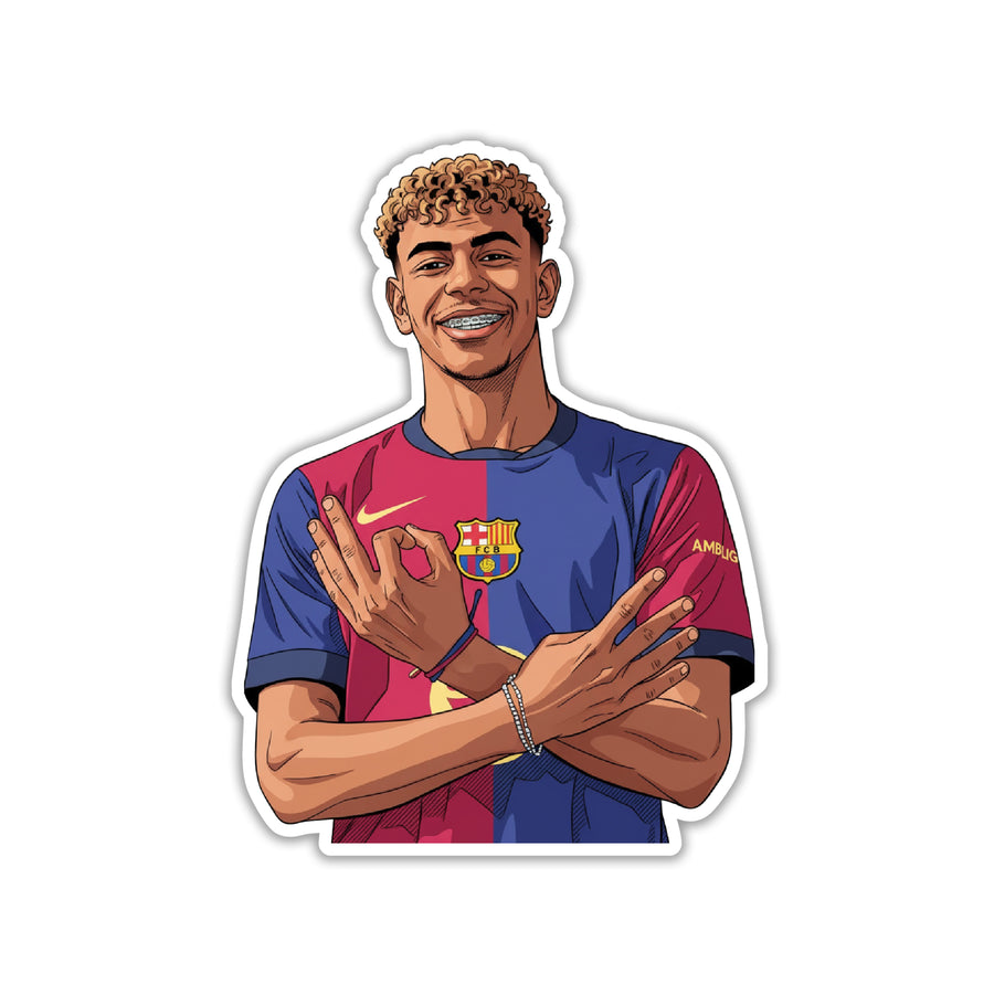 LAMINE YAMAL - BARCA STREET MAGIC STICKER