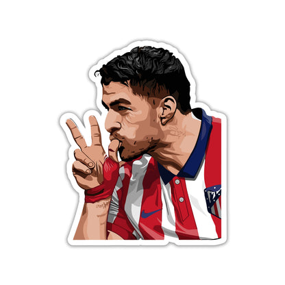 LUIS SUAREZ - PISTOLERO OF ATLETI STICKER