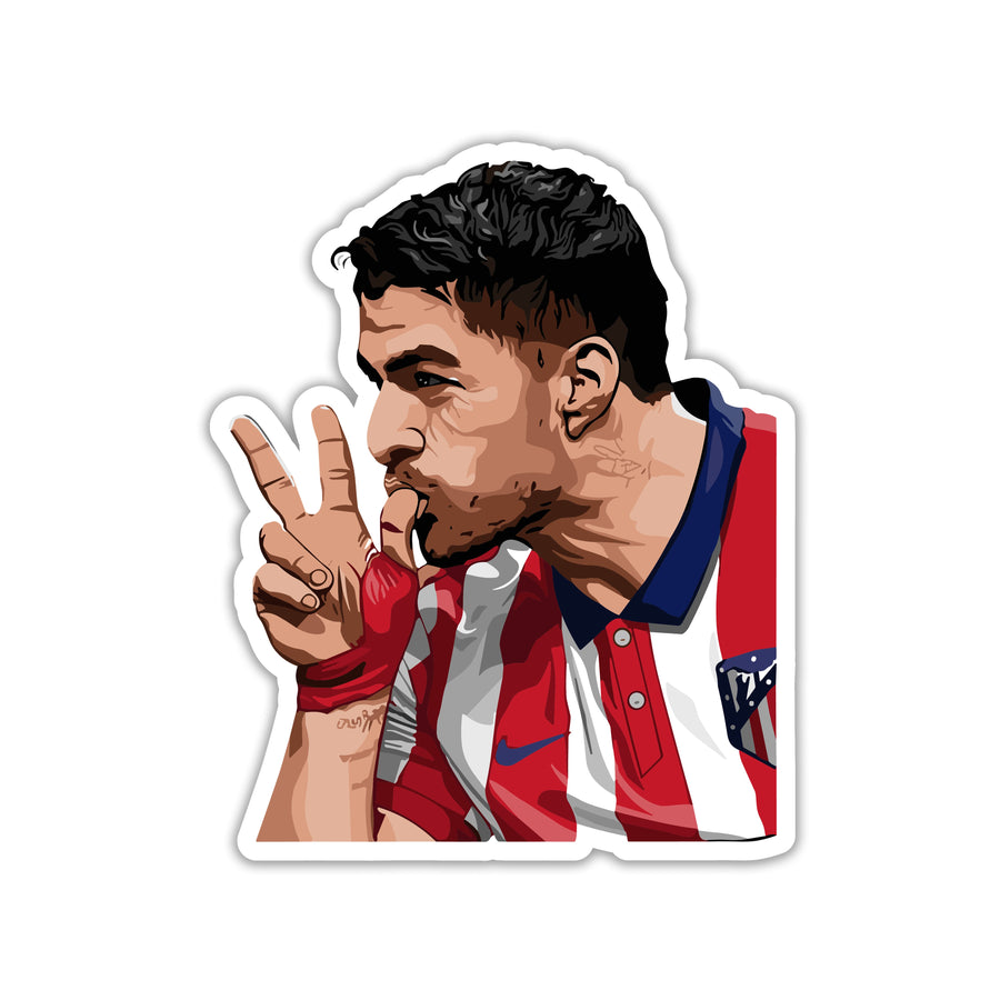 LUIS SUAREZ - PISTOLERO OF ATLETI STICKER