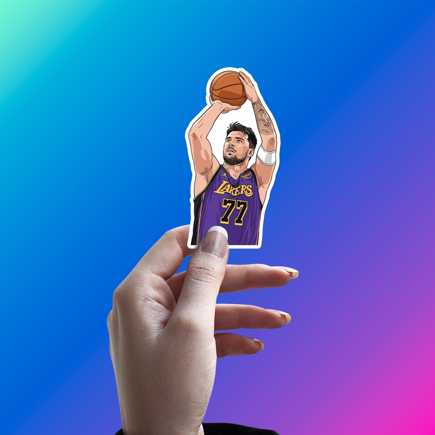 LUKA DONCIC - HOLLYWOOD 77 FORM STICKER