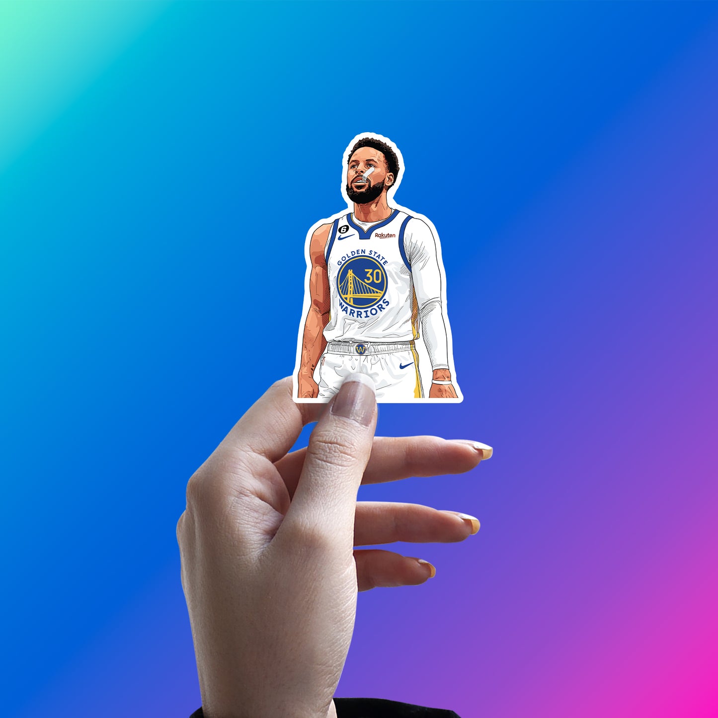 STEPHEN CURRY - WARRIOR FOCUS STICKER