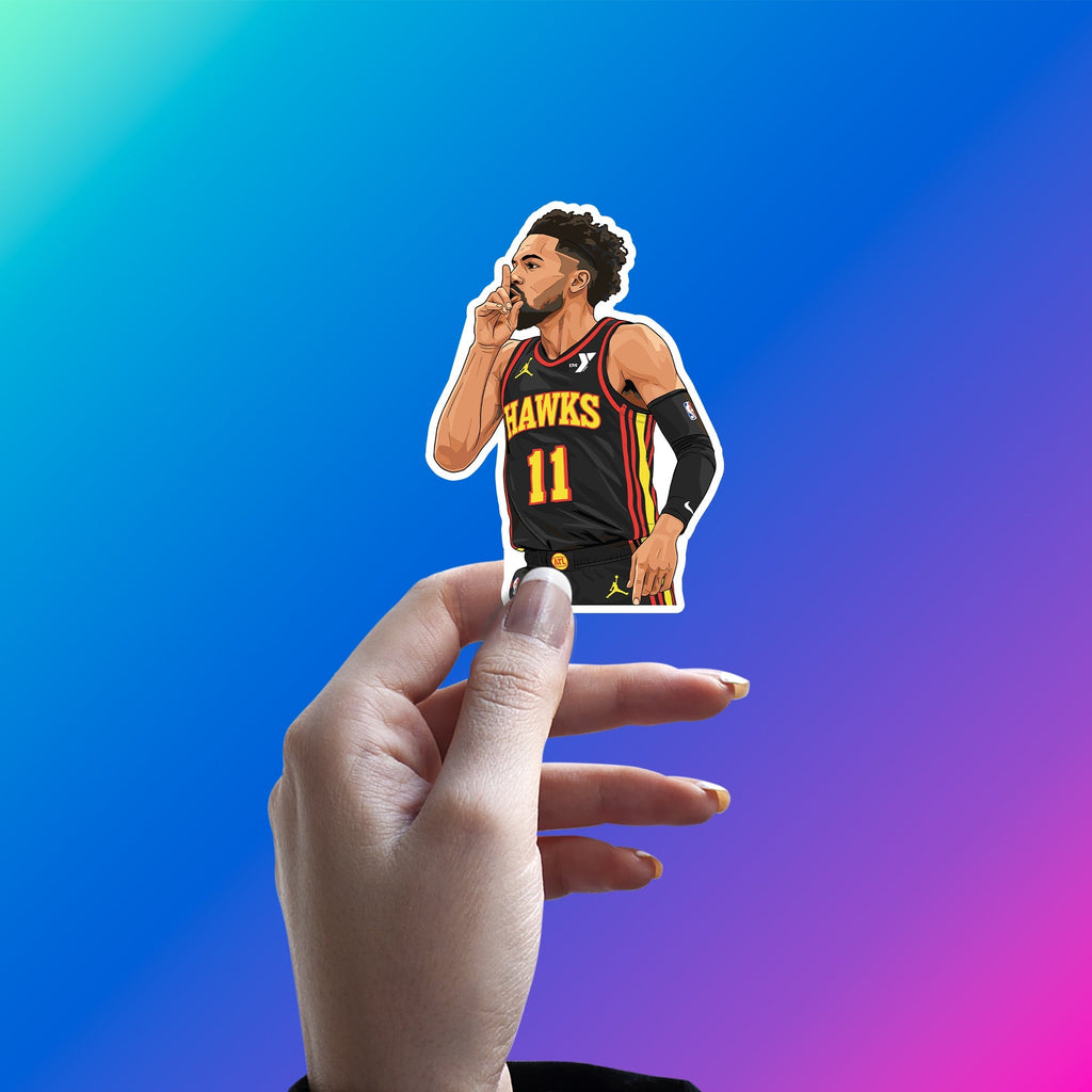 TRAE YOUNG - SILENCE THE GARDEN STICKER