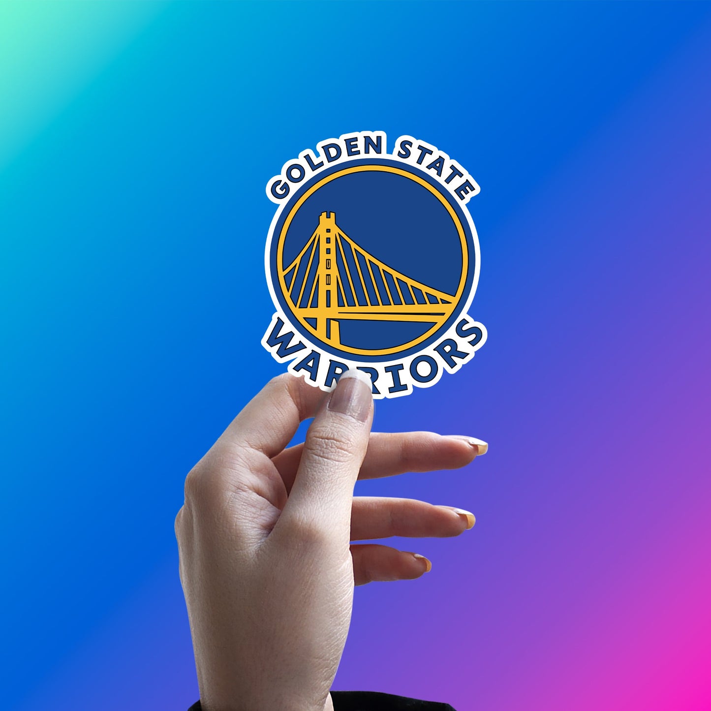 WARRIORS - BAY AREA PRIDE LOGO STICKER