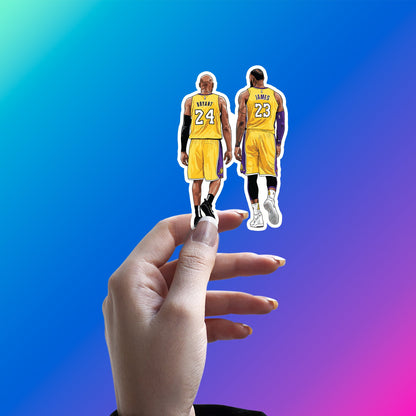 KOBE & LEBRON - KINGS OF LA WALKAWAY STICKER