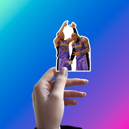 KOBE & LEBRON - PURPLE REIGN DUO STICKER