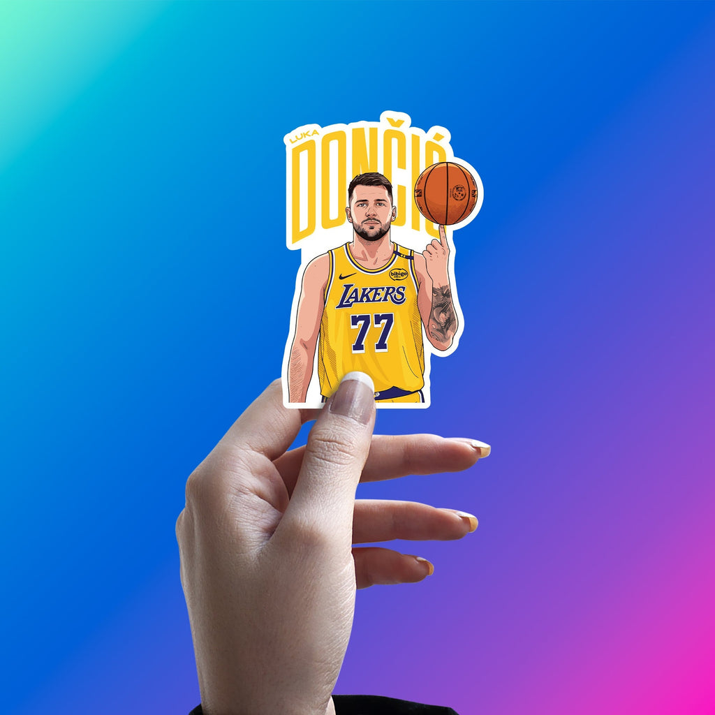 LUKA DONCIC - GOLDEN MAGIC TRICK STICKER