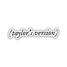 (taylor’s version) Script Tag – Taylor Swift Sticker