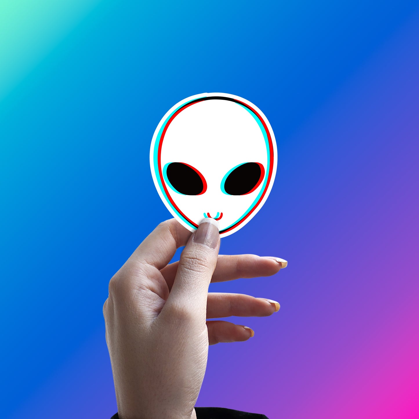 ALIEN BUT MAKE IT AESTHETIC STICKER