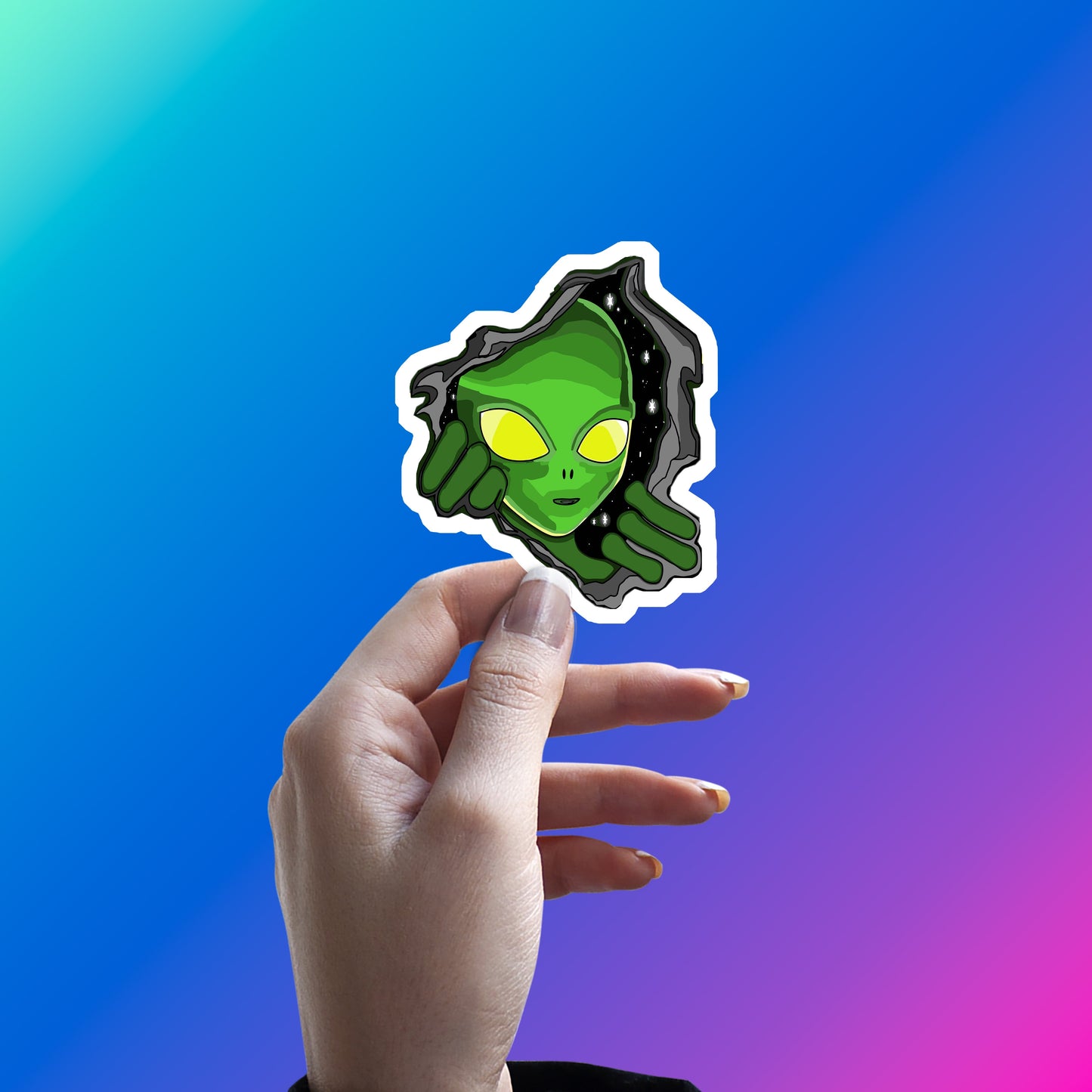 ALIEN DEKH, APNA DOST SAMJO STICKER