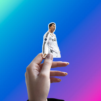 CRISTIANO RONALDO - WHITE GOLD ROAR STICKER