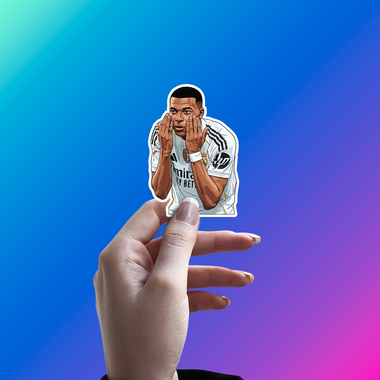 KYLIAN MBAPPE - CRY MORE CELEBRATION STICKER