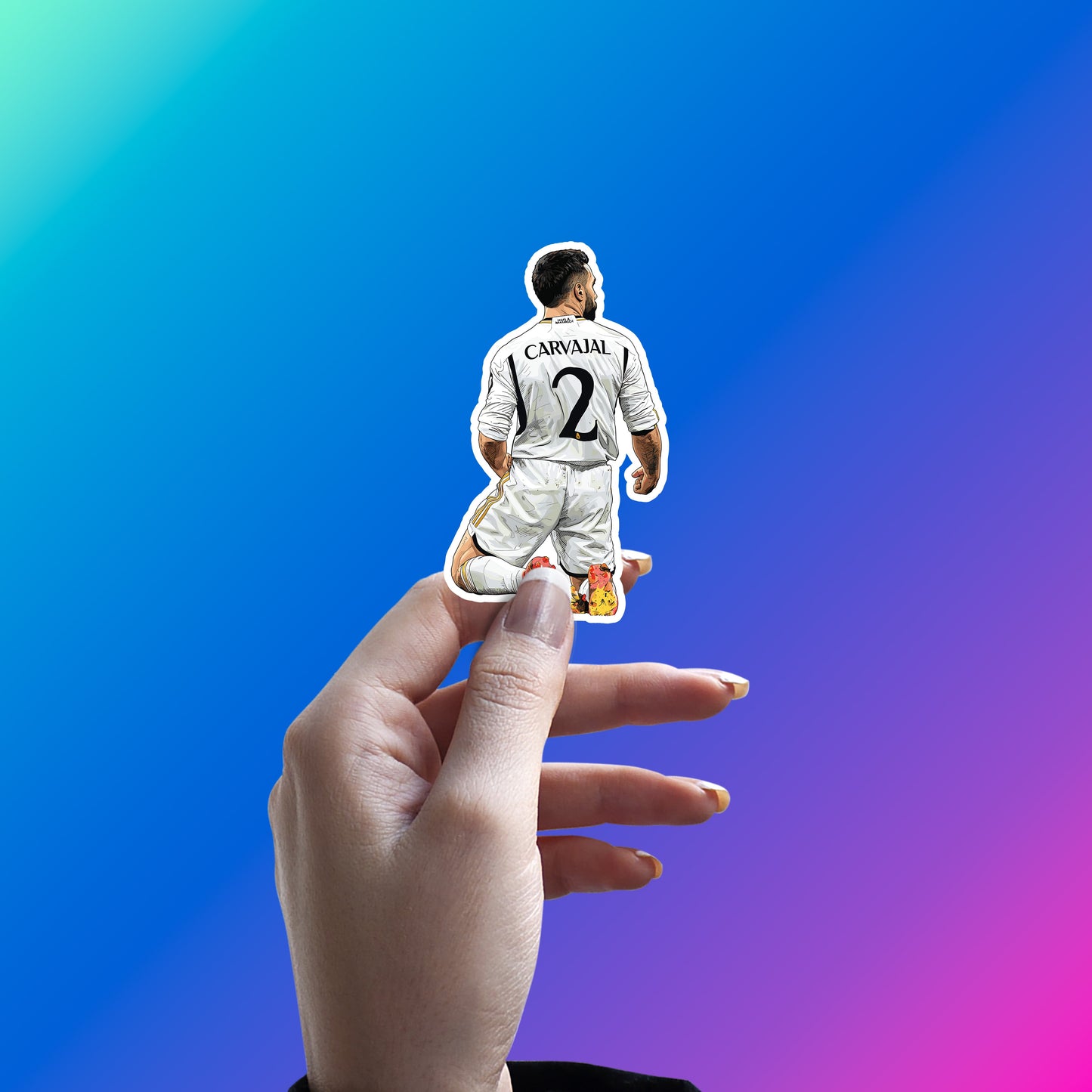 DANI CARVAJAL - MADRID CAPTAINCY STICKER