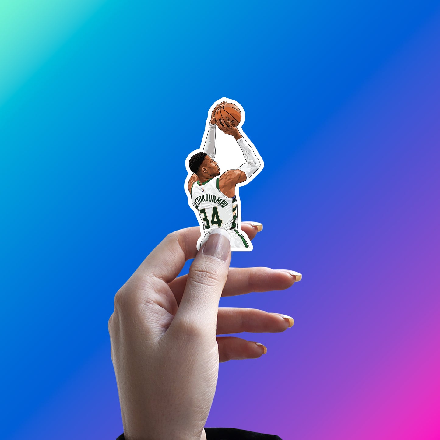 GIANNIS ANTETOKOUNMPO - FADEAWAY FINISH STICKER