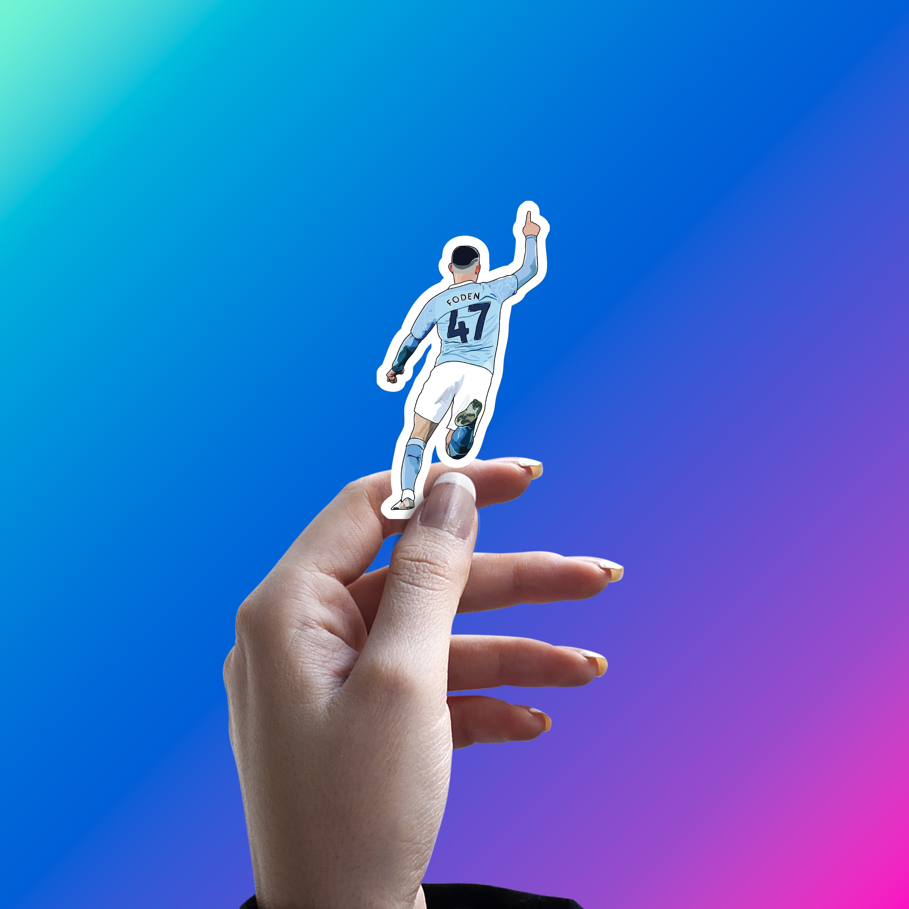 47 FROM BEHIND – PHIL FODEN STICKER