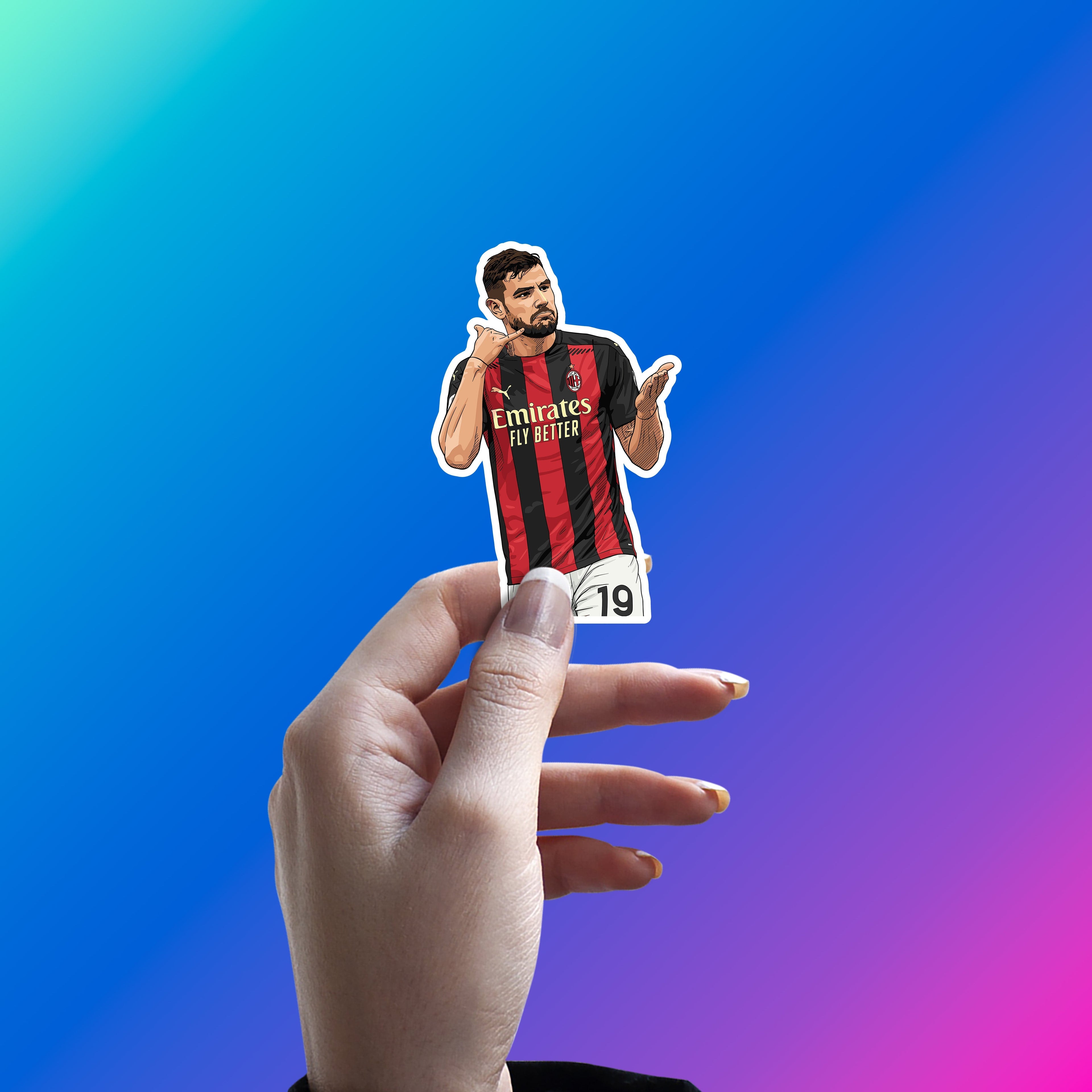 THEO HERNANDEZ - DIALED IN DEFENDER STICKER