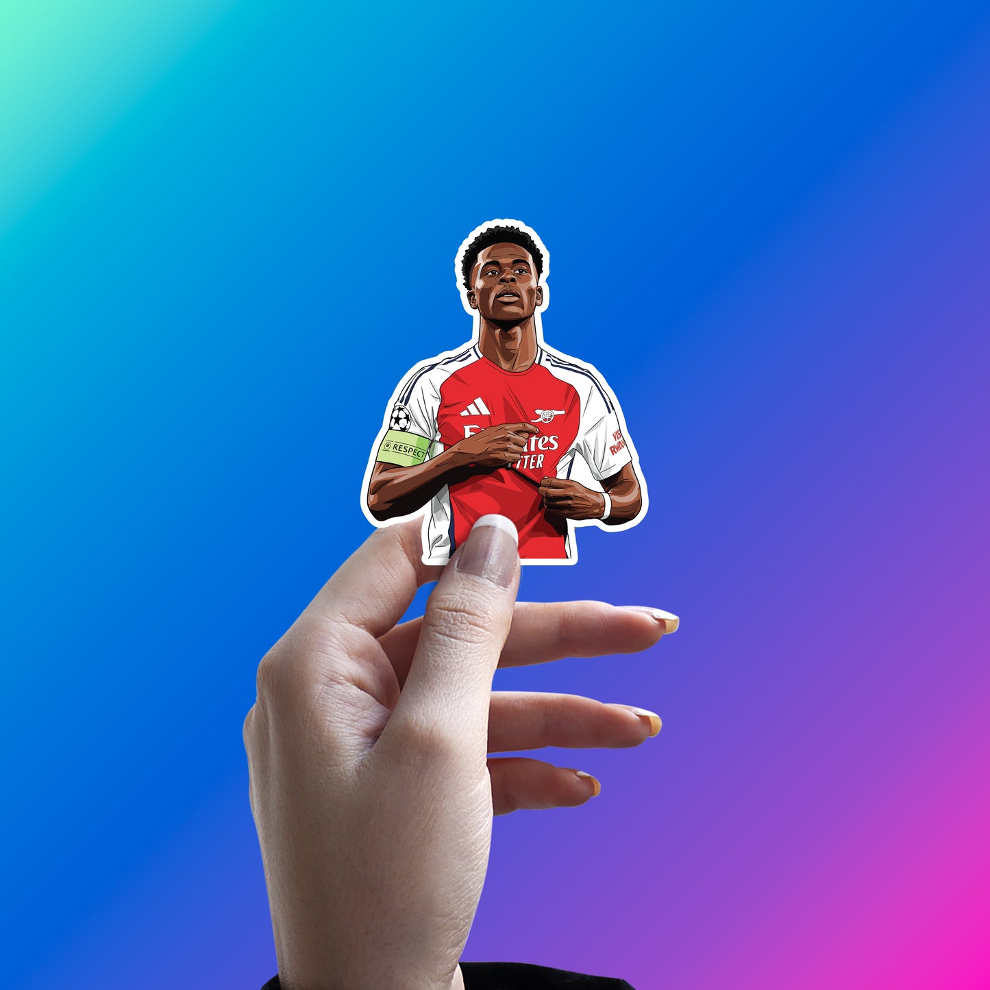 BUKAYO SAKA - NORTH LONDON PRIDE STICKER
