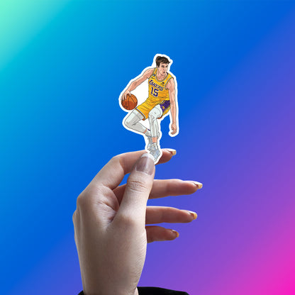 AUSTIN REAVES - PURPLE & GOLD DRIVE STICKER