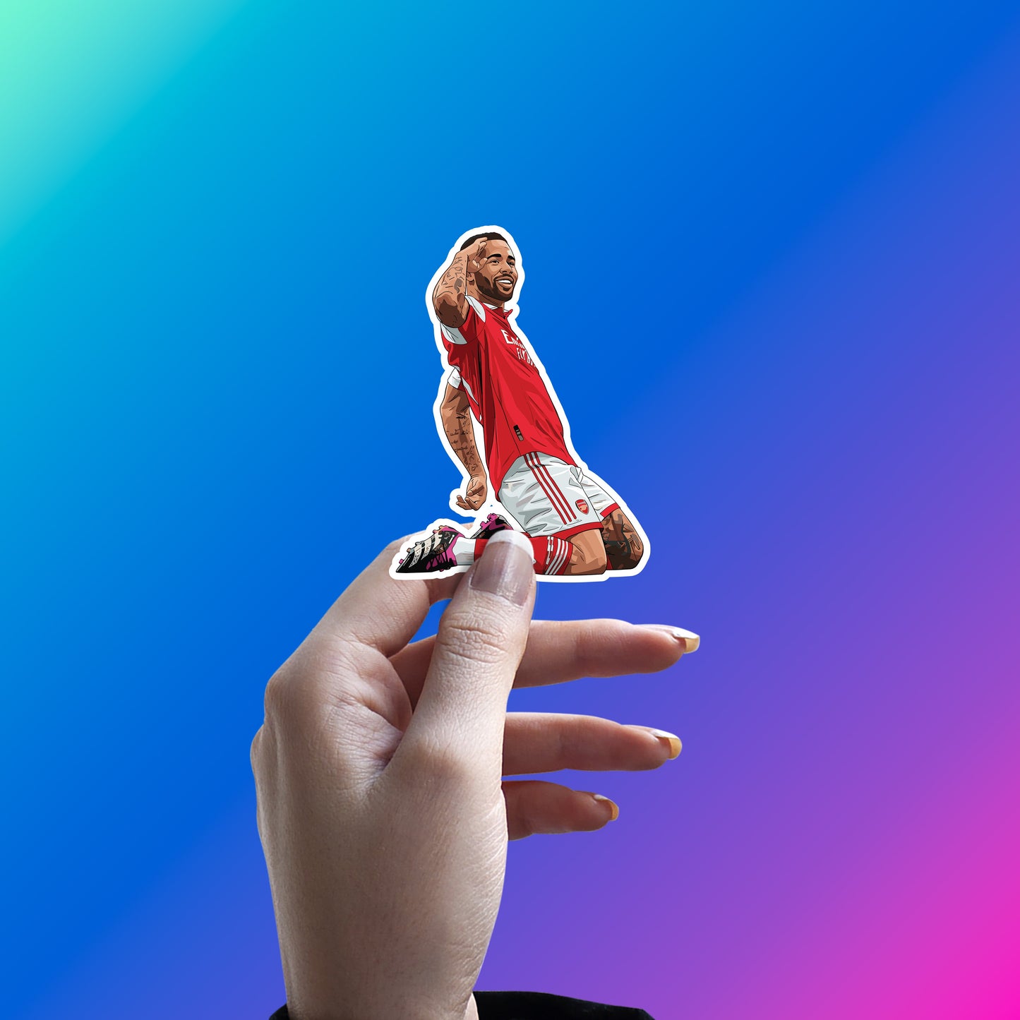 GABRIEL JESUS - EMIRATES SLIDE STICKER