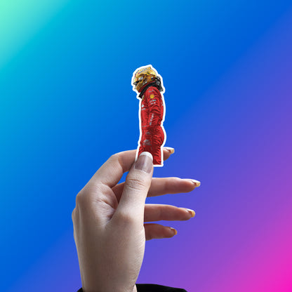 LEWIS HAMILTON - RED LEGACY SILHOUETTE STICKER