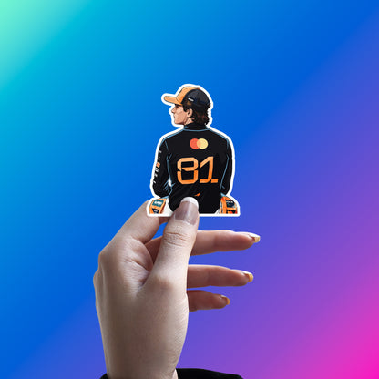 OSCAR PIASTRI - NUMBER 81 LEGACY STICKER