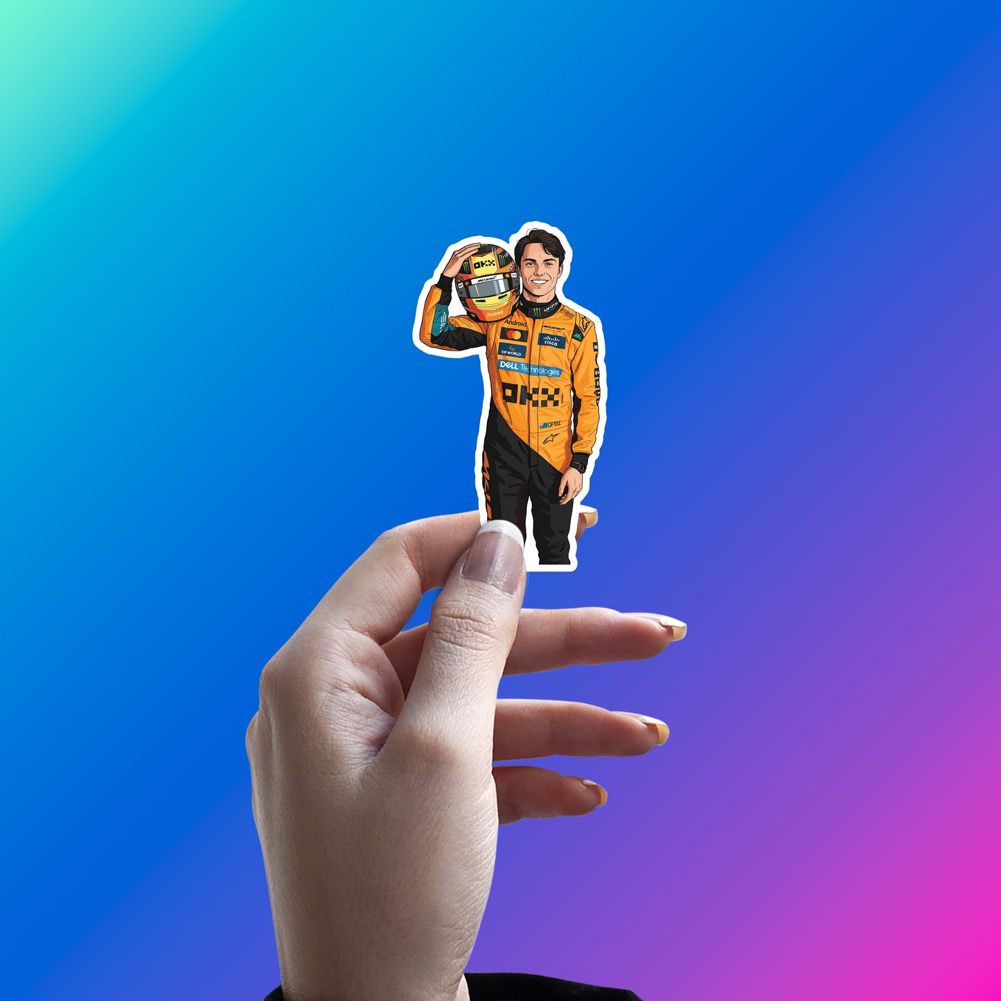 OSCAR PIASTRI - PAPAYA PRIDE SMILE STICKER