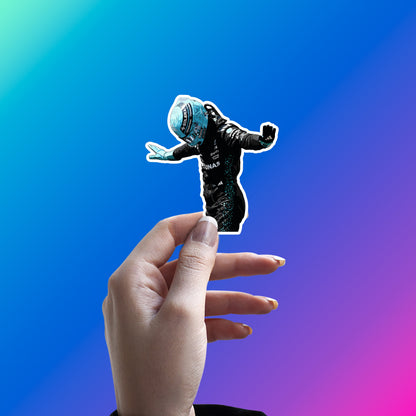 GEORGE RUSSELL - ARMS WIDE GLORY STICKER