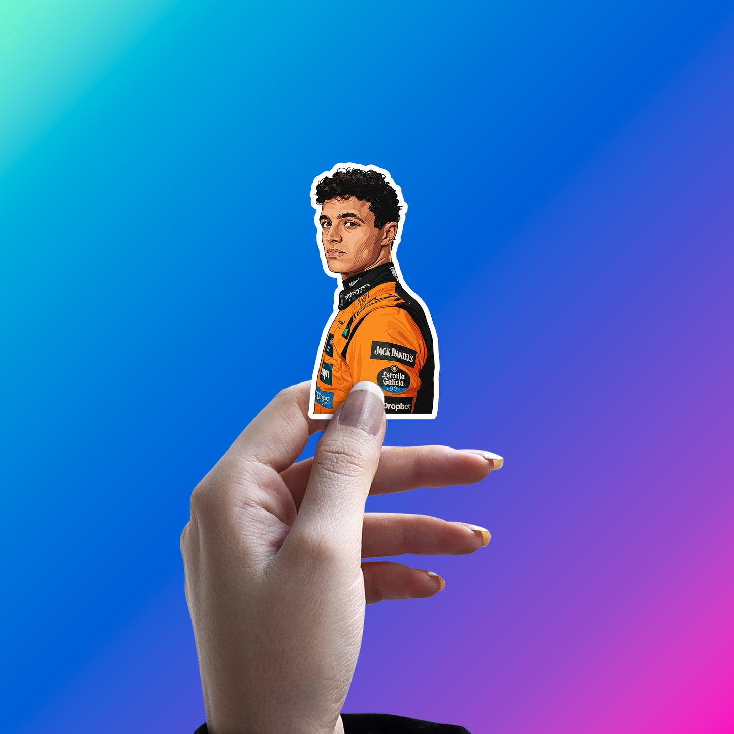 LANDO NORRIS - FUTURE WORLD CHAMP STICKER