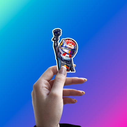 MAX VERSTAPPEN - RACE WINNER SALUTE STICKER