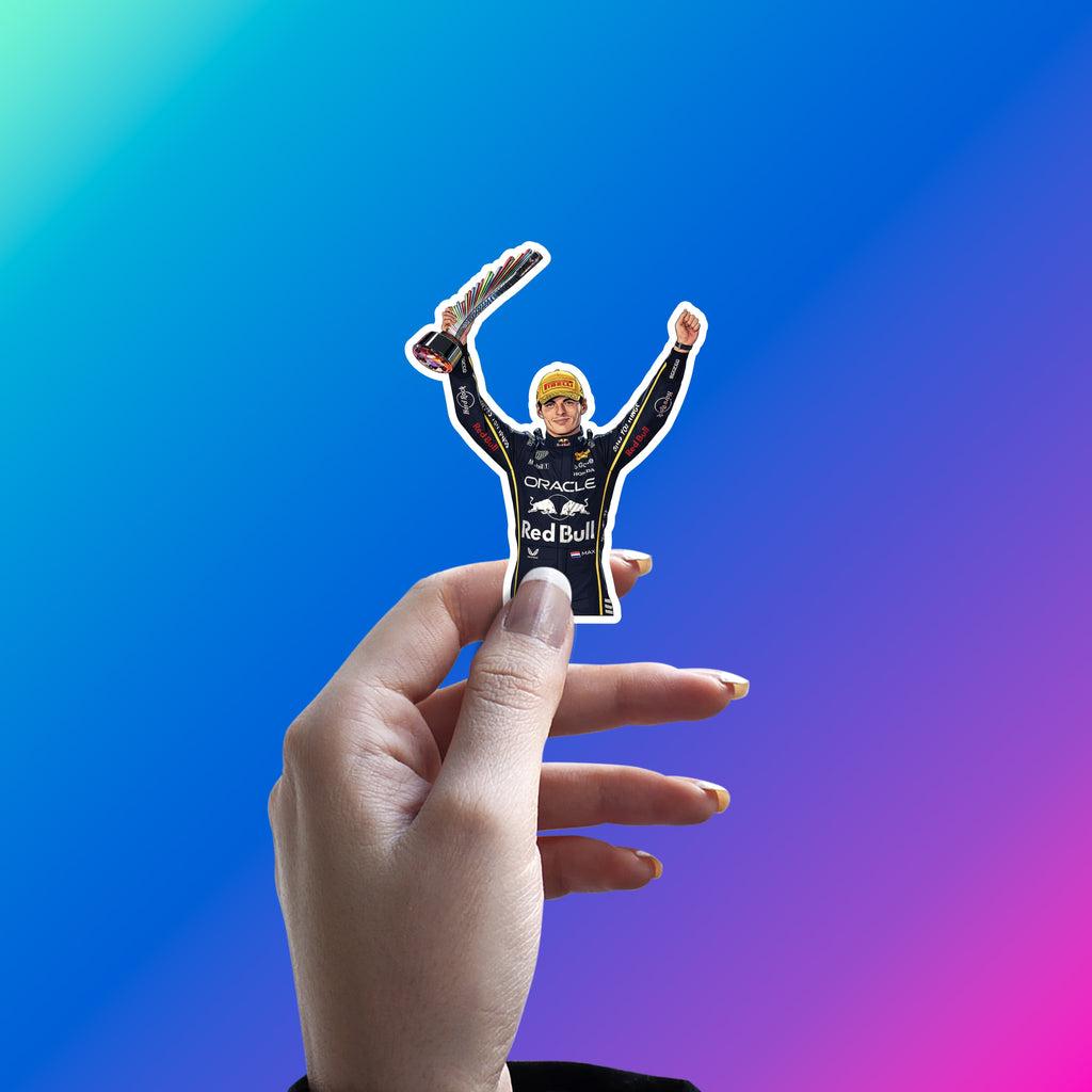MAX VERSTAPPEN - CHAMPION OF THE WORLD STICKER