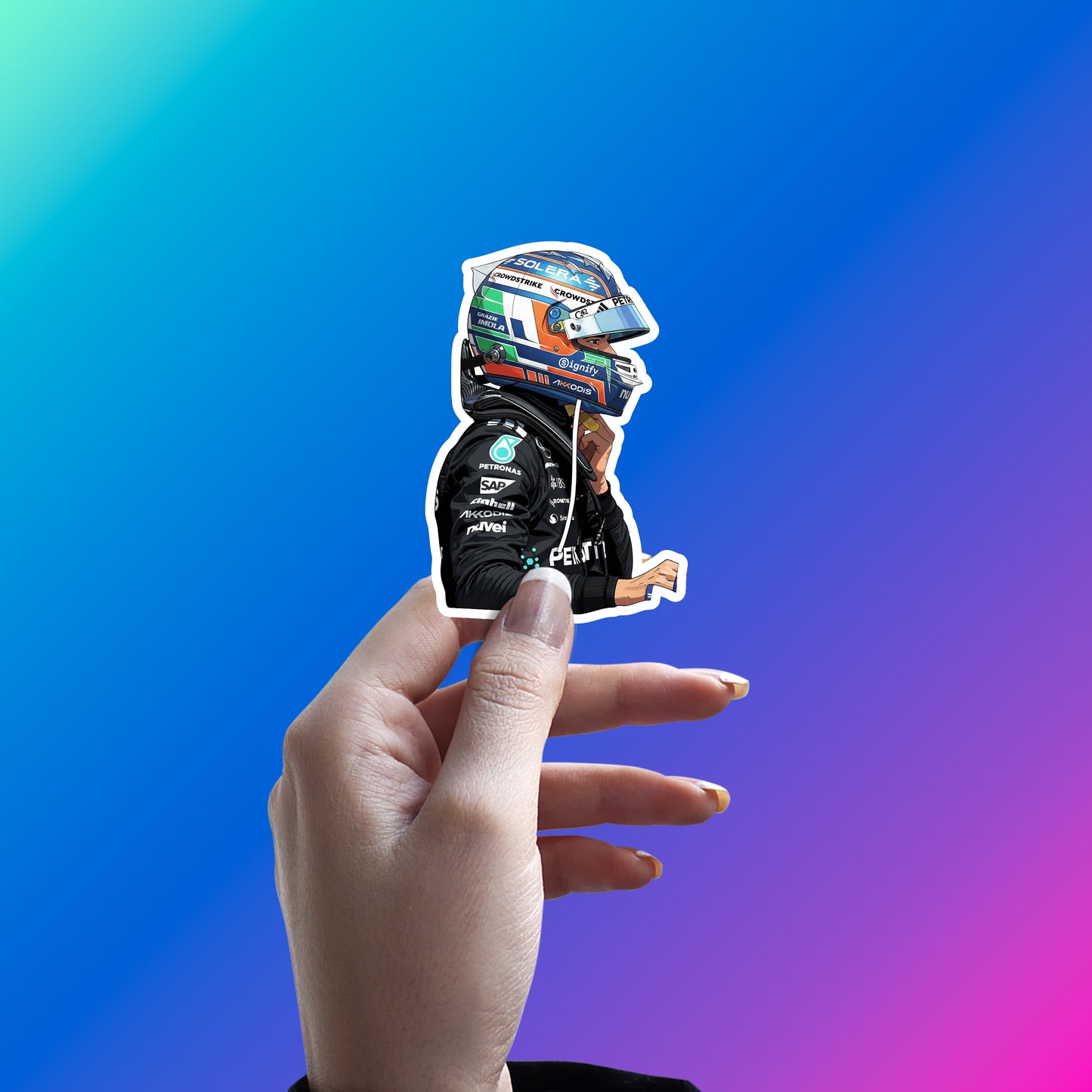 KIMI ANTONELLI - MERCEDES ROOKIE FOCUS STICKER